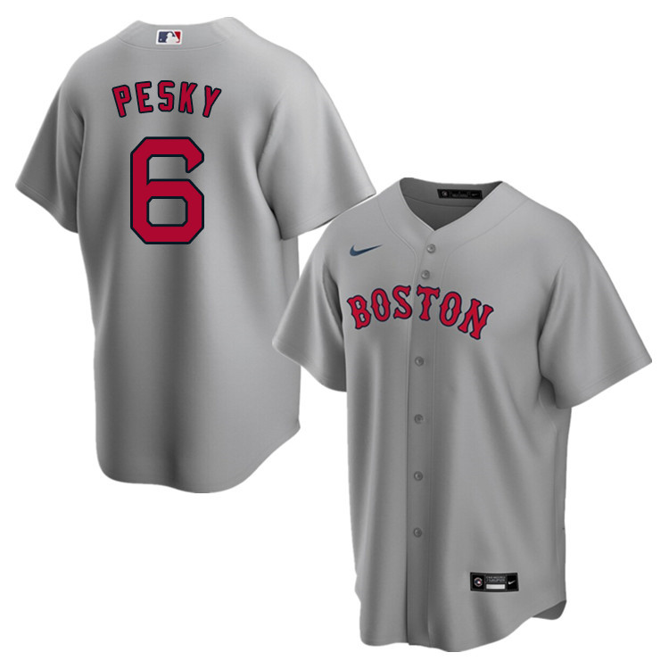 Nike Men #6 Johnny Pesky Boston Red Sox Baseball Jerseys Sale-Gray